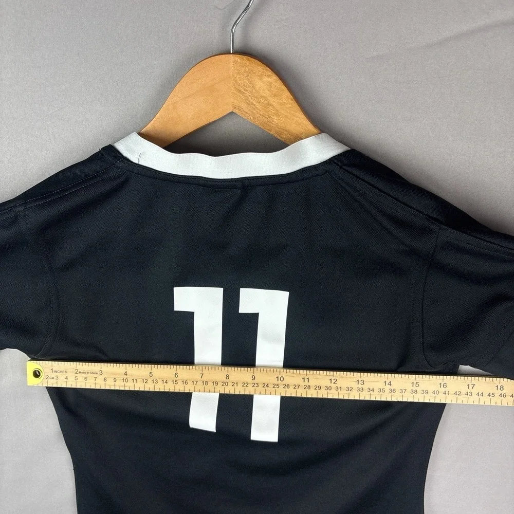Adidas New Zealand All Blacks #11 Womens Small Jersey AIG Black - Picture 6 of 7
